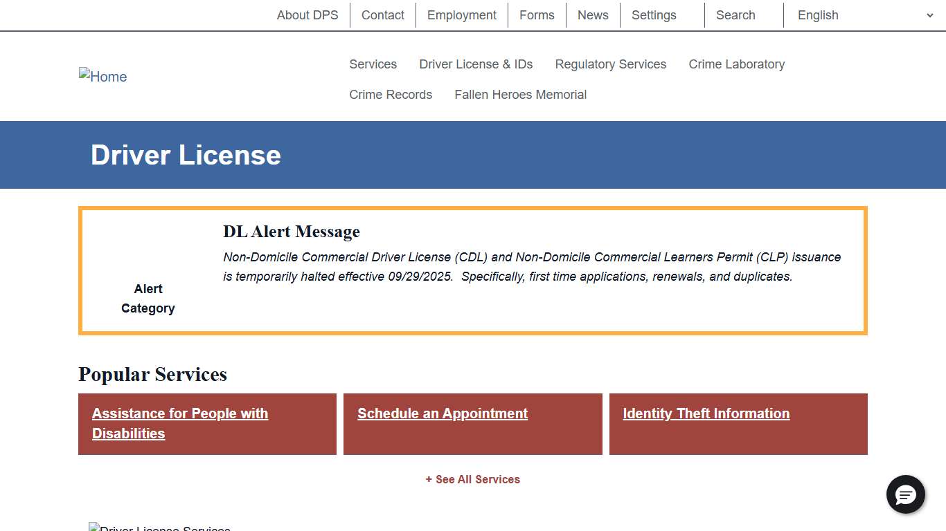 Driver License Department of Public Safety